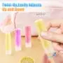 50 Stück Twist-up Lippenbalsam-Tubes, Leere Kunststoff Lippengloss-Behälter, Rotierbare Deodorant-Behälter für DIY-Lippenstift, Lippenbalsam und DIY-Festparfüm, Klar