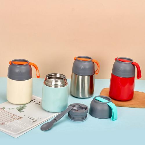Vacuum Insulated Food Jar Hot Food Containers for Lunch School Soup Thermos For Kids,Travel Food Flask Hot Cold (24oz,17oz)