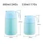 Bouteille isotherme à aliments isolée pour repas, déjeuner scolaire, soupe, thermos pour enfants, voyage, maintien de la chaleur et de la fraîcheur (24oz, 17oz) Bouteille isotherme à aliments isolée pour repas, déjeuner scolaire, soupe, thermos pour enfants, voyage, maintien de la chaleur et de la fraîcheur (24oz, 17oz)