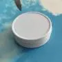 Mini Meta Tins 4 oz Flache Rundtöpfe mit Festklemmdeckeln Leere Töpfe Kosmetik Töpfe Party Favors Töpfe und Lebensmittelbehälter (Weiß)