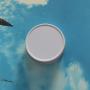 Mini Metal Tin 4 oz Shallow Round Tins with Solid Slip Lids Empty Tin Containers Cosmetics Tins Party Favors Tins and Food Storage Containers (White)