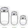 32 oz Regular Mouth Mason Jars, 1000ml Glass Jars with Metal Airtight Lids Clear Containers Canning Jars for Storage Overnight Oats, Jam, Honey, Salads, Yogurt, Spices