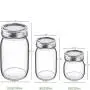 Bouteilles en verre de 32 oz (1000 ml) avec couvercles métalliques étanches, contenants clairs pour conserver les céréales d'avoine, la confiture, le miel, les salades, le yaourt, les épices. Bouteilles en verre de 32 oz (1000 ml) avec couvercles métalliques étanches, contenants clairs pour conserver les céréales d'avoine, la confiture, le miel, les salades, le yaourt, les épices.