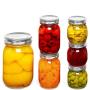 32 oz Regular Mouth Mason Jars, 1000ml Glass Jars with Metal Airtight Lids Clear Containers Canning Jars for Storage Overnight Oats, Jam, Honey, Salads, Yogurt, Spices