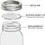 Bouteilles en verre de 32 oz (1000 ml) avec couvercles métalliques étanches, contenants clairs pour conserver les céréales d'avoine, la confiture, le miel, les salades, le yaourt, les épices. Bouteilles en verre de 32 oz (1000 ml) avec couvercles métalliques étanches, contenants clairs pour conserver les céréales d'avoine, la confiture, le miel, les salades, le yaourt, les épices.