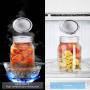 32 oz Regular Mouth Mason Jars, 1000ml Glass Jars with Metal Airtight Lids Clear Containers Canning Jars for Storage Overnight Oats, Jam, Honey, Salads, Yogurt, Spices