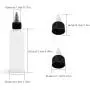 Uyuxxu 20 Pack 4oz Boston Squeeze Bottles,Clear Dispensing Bottles with Twist Top Cap,Plastic Squeeze Bottles for Crafts,Kitchen,Household
