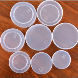30pcs Bottle Cap Seal Juice Milk Jar Cover Seal Replacement Caps Canning Covers Jar Lids Milk Bottle Lids Pudding Jar Lid Replacement Leak-proof Bottle Caps Transparent
