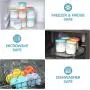 8PCs Silicone Replacement Lids for Ultimate 6oz Yogurt Jars, Silicone Yogurt Jar Lids, Jar Covers, Perfect for Yogurt, Oatmeal, Pudding, Freezer Dishwasher Microwave Safe (Jars NOT Included)