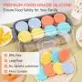 8PCs Silicone Replacement Lids for Ultimate 6oz Yogurt Jars, Silicone Yogurt Jar Lids, Jar Covers, Perfect for Yogurt, Oatmeal, Pudding, Freezer Dishwasher Microwave Safe (Jars NOT Included)