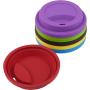 Pack of 6 Anti-Dust Spill Proof Soft Silicone Replacement Coffee Mug Lids Cover, Cup Lid Cover