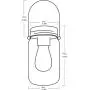 Brass Tacks Mason Jar Fairy Light Bulb Lids  (Black, 4pcs)