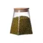 500ml Transparent Personality Four Corner Trapezoidal Sealed Glass Container Nut Coffee Beans Grain Food Glass Jar 500ml Transparent Personality Four Corner Trapezoidal Sealed Glass Container Nut Coffee Beans Grain Food Glass Jar