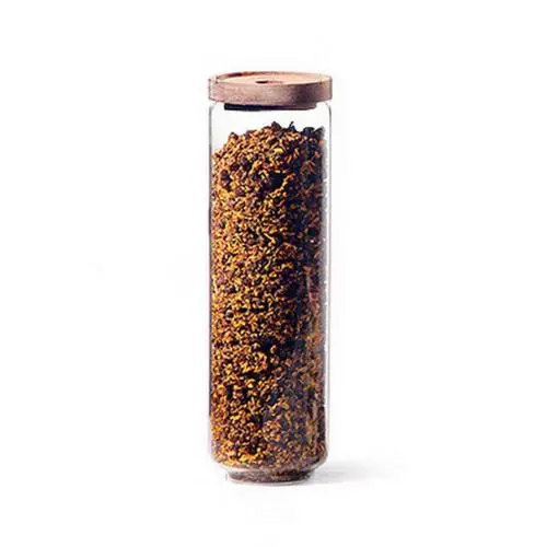 Bocaux en verre transparent 1500 ml avec couvercle en bois étanche, pour stockage de nourriture, thé, poudre, épices, etc. Bocaux en verre transparent 1500 ml avec couvercle en bois étanche, pour stockage de nourriture, thé, poudre, épices, etc.