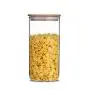 Ensemble de bocaux en verre 100mm H 210mm 1400ml, étanches, avec couverts en bois de bambou - Boîtes de rangement pour cuisine pour sucre, bonbons, biscuits, riz et épices. Ensemble de bocaux en verre 100mm H 210mm 1400ml, étanches, avec couverts en bois de bambou - Boîtes de rangement pour cuisine pour sucre, bonbons, biscuits, riz et épices.