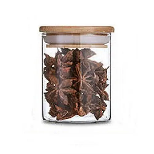 Dia 65mm H 90mm 220ml Glass Food Storage Containers Set,Airtight Food Jars with Bamboo Wooden Lids - Kitchen Canisters For Sugar,Candy, Cookie, Rice and Spice Jars Dia 65mm H 90mm 220ml Glass Food Storage Containers Set,Airtight Food Jars with Bamboo Wooden Lids - Kitchen Canisters For Sugar,Candy, Cookie, Rice and Spice Jars