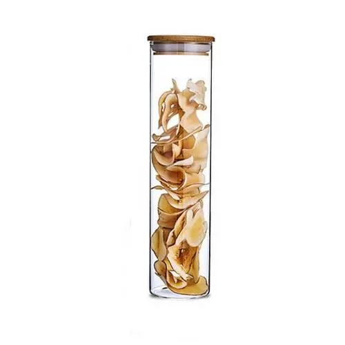 Ensemble de bocaux en verre 65mm x 270mm (740ml) avec couvercles en bambou – Pots de rangement pour aliments, sucre, bonbons, biscuits, riz et épices. Ensemble de bocaux en verre 65mm x 270mm (740ml) avec couvercles en bambou – Pots de rangement pour aliments, sucre, bonbons, biscuits, riz et épices.