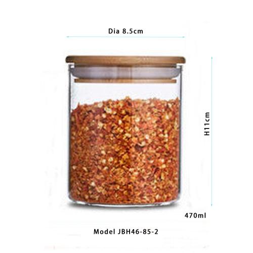 Dia 85mm H 110mm 470ml Glass Food Storage Containers Set,Airtight Food Jars with Bamboo Wooden Lids - Kitchen Canisters For Sugar,Candy, Cookie, Rice and Spice Jars Dia 85mm H 110mm 470ml Glass Food Storage Containers Set,Airtight Food Jars with Bamboo Wooden Lids - Kitchen Canisters For Sugar,Candy, Cookie, Rice and Spice Jars