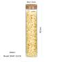Dia 55mm H 230mm 460ml Empty Clear Glass Bottles with Cork Stopper - Refillable Dry Food Goods Storage Container Vial Jars For Flower Tea Dry Fruit Nuts Candy Seasoning and Other Small Items