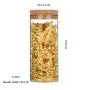 Leere Glasflaschen 65mm Durchmesser x 150mm Höhe, 410ml mit Korkstopfen – Wiederbefüllbare Behälter für Trockenwaren, Tee, Trockenfrüchte, Nüsse, Süßigkeiten, Gewürze und andere kleine Artikel.