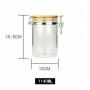 1140ml Glass Storage Jars with Airtight Locking Clamp Lids, Airtight Glass Canisters with Locking Lids, Glass Storage Containers with Bamboo Lid, Food Storage Containers, Glass Canister Sets