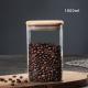 1000ml Glass Storage Jar with Airtight Lid, Square Glass Tea Tin, Transparent Glass Canister for Ground Coffee, Tea Bag, Rice, Flour, Dog Cookies and More 1000ml Glass Storage Jar with Airtight Lid, Square Glass Tea Tin, Transparent Glass Canister for Ground Coffee, Tea Bag, Rice, Flour, Dog Cookies and More