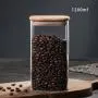 Bouteille en verre 1200ml avec couvercle étanche, boîte en verre carrée pour thé, pot transparent en verre pour café moulu, sachets de thé, riz, farine, biscuits pour chien, etc. Bouteille en verre 1200ml avec couvercle étanche, boîte en verre carrée pour thé, pot transparent en verre pour café moulu, sachets de thé, riz, farine, biscuits pour chien, etc.