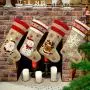 2020 Weihnachten Dekorationen Weihnachtsstrumpf Geschenktasche alter Mann Schneemann Hirsch Schneeflocken Leinen Weihnachtsstrumpf