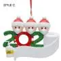 2020 Neues DIY Name Blessings Harz Gesicht Maske Schneemann Mit Maske Familie Weihnachten Geschenkidee