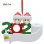 2020 Neues DIY Name Blessings Harz Gesicht Maske Schneemann Mit Maske Familie Weihnachten Geschenkidee