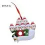 2020 Neues DIY Name Blessings Harz Gesicht Maske Schneemann Mit Maske Familie Weihnachten Geschenkidee