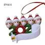 2020 Neues DIY Name Blessings Harz Gesicht Maske Schneemann Mit Maske Familie Weihnachten Geschenkidee