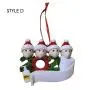2020 Neues DIY Name Blessings Harz Gesicht Maske Schneemann Mit Maske Familie Weihnachten Geschenkidee