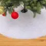 Weißes Plüsch-Weihnachtsbaumschmuck – Langes Plüsch-Weihnachtsbaumschmuck, 78/90/122/152cm, Weihnachtsbaumschmuck für Weihnachtsbaumdeko
