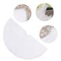 Christmas plush tree skirt Pure white long hair Christmas tree skirt 78 90 122, 152cm Christmas tree decoration tree skirt