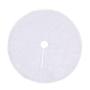 Christmas plush tree skirt Pure white long hair Christmas tree skirt 78 90 122, 152cm Christmas tree decoration tree skirt