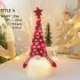 Glänzende Weihnachtsdekoration mit kleinen, glänzenden Elfen-Plüschtiere, Rudolph-Gesichtslose, Kindergeschenke – Stilvolle Weihnachtsdeko