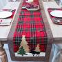 Nordic Christmas cotton twist lattice table runner creative new Christmas decoration restaurant table tablecloth tea table table runner