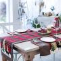 Nordic Christmas cotton twist lattice table runner creative new Christmas decoration restaurant table tablecloth tea table table runner