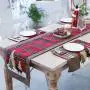 Tissée en maille scandinave, chemin de table créatif pour Noël, décoration de restaurant, nappe de table, chemins de table pour thé. Tissée en maille scandinave, chemin de table créatif pour Noël, décoration de restaurant, nappe de table, chemins de table pour thé.