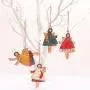 Geschenkedekoration Kreatives Schmiedeeisen Handbemalt Engels Mädchen Anhänger Weihnachtsbaum Dekoration Accessoires Zubehör