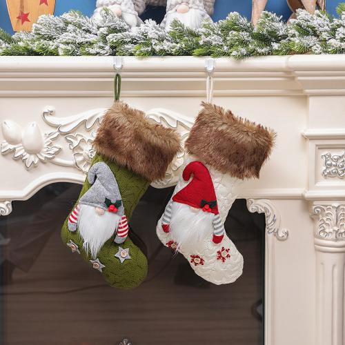 Christmas decoration knitted faceless big socks Christmas socks candy socks gift socks word Christmas tree pendant Christmas decoration knitted faceless big socks Christmas socks candy socks gift socks word Christmas tree pendant