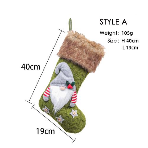 Christmas decoration knitted faceless big socks Christmas socks candy socks gift socks word Christmas tree pendant Christmas decoration knitted faceless big socks Christmas socks candy socks gift socks word Christmas tree pendant