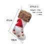 Christmas decoration knitted faceless big socks Christmas socks candy socks gift socks word Christmas tree pendant