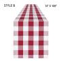 Double New Christmas Decorations Plaid Cloth Table Banner Holiday Home Decoration Red and Black Tablecloth Tablecloth Mat