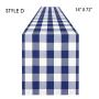 Double New Christmas Decorations Plaid Cloth Table Banner Holiday Home Decoration Red and Black Tablecloth Tablecloth Mat