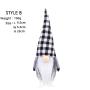 New plaid Christmas faceless doll doll Nordic style Rudolph forest old man decoration ornaments