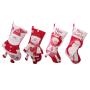 2020 New Red and White Dancing Old Man Handmade Christmas Socks Large Gift Bag Christmas Decoration Christmas Eve Candy Socks