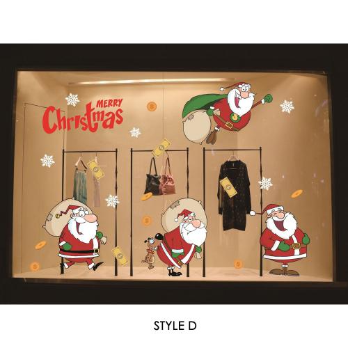 Christmas non-adhesive electrostatic stickers shopping mall window decoration party hotel Christmas atmosphere decoration supplies manufacturers wholesale Christmas non-adhesive electrostatic stickers shopping mall window decoration party hotel Christmas atmosphere decoration supplies manufacturers wholesale