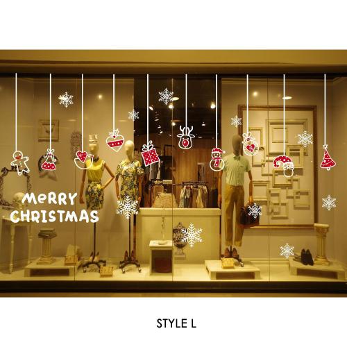 Christmas non-adhesive electrostatic stickers shopping mall window decoration party hotel Christmas atmosphere decoration supplies manufacturers wholesale Christmas non-adhesive electrostatic stickers shopping mall window decoration party hotel Christmas atmosphere decoration supplies manufacturers wholesale
